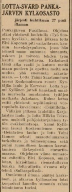 Lehtileike sanomalehti Karjalainen 3.5.1941