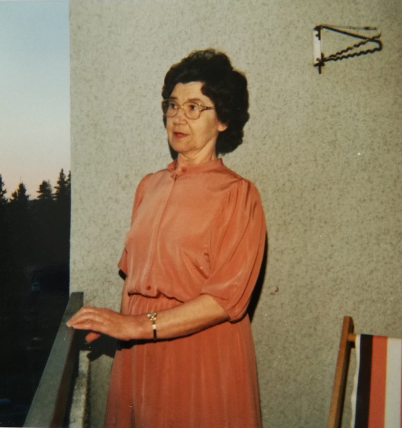 Irma syntymäpäivänään vuonna 1985.