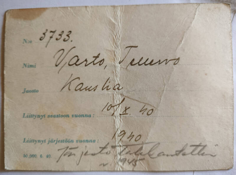 Tellervon jäsenkortti